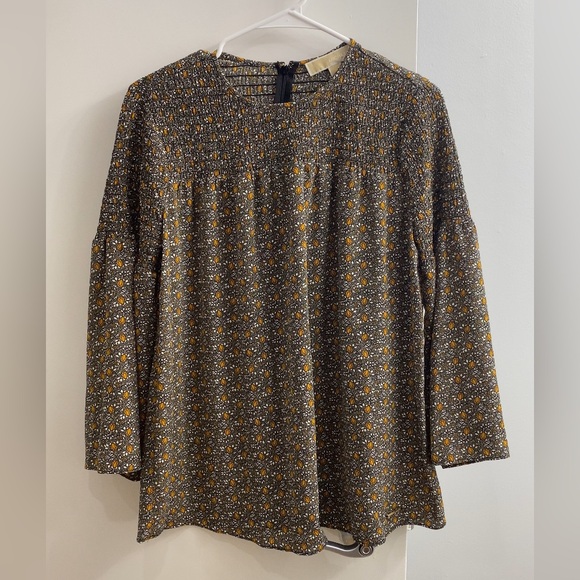 Michael Kors Women’s Floral Blouse Size S | Long Sleeve Lightweight Top - Picture 2 of 9